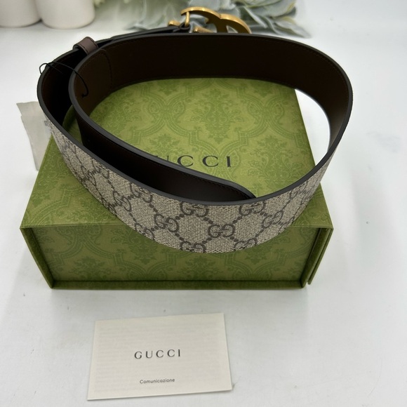 Unisex Gucci GG Marmont, Supreme leather/canvas belt size 80 cm/32 inches main image 6